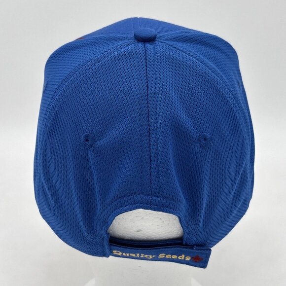 Quality Seeds Hat Cap Adjustable Blue Burgundy 100% Cotton Mesh Back One Size - Picture 6 of 7